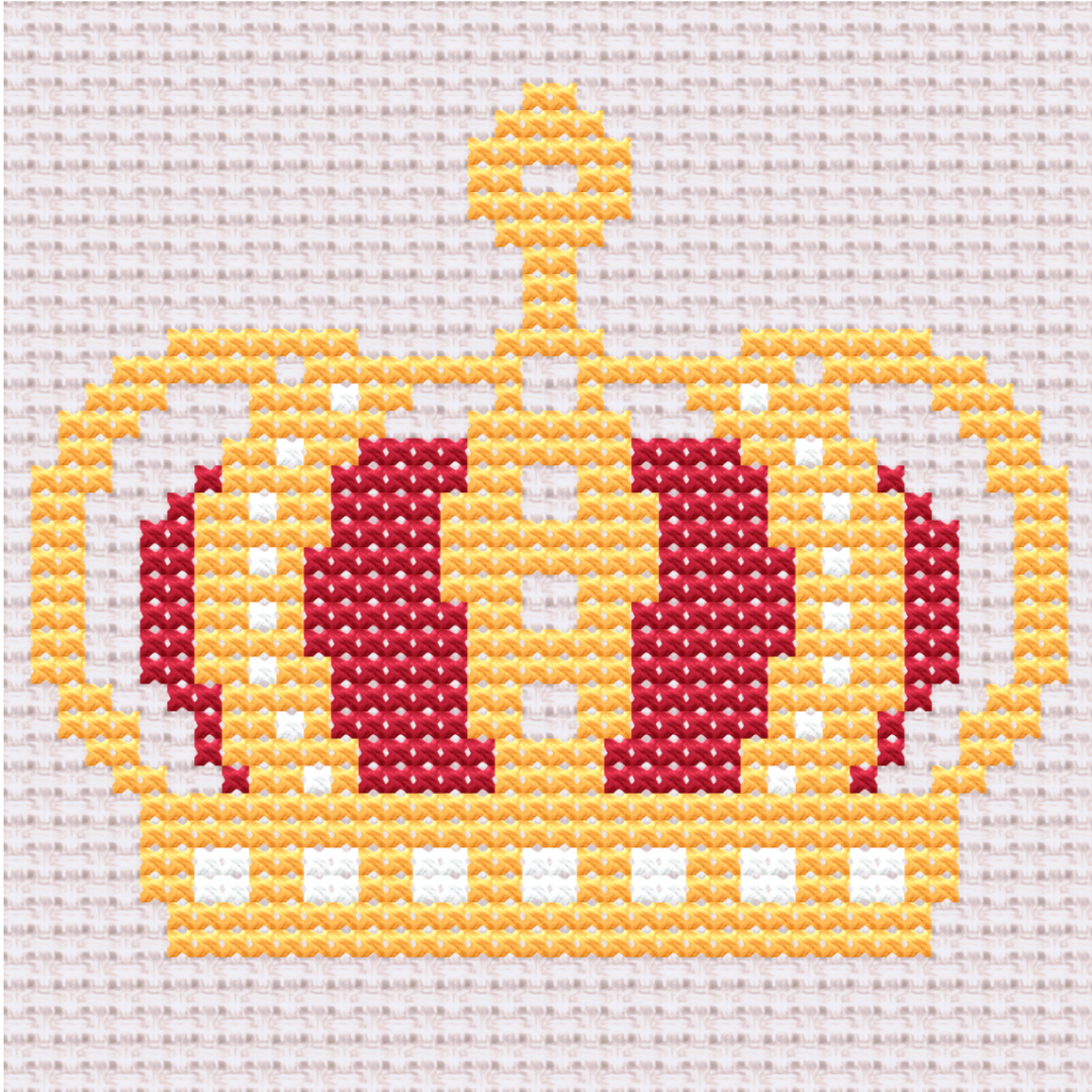 Free Simple Crown - PDF Cross Stitch Pattern