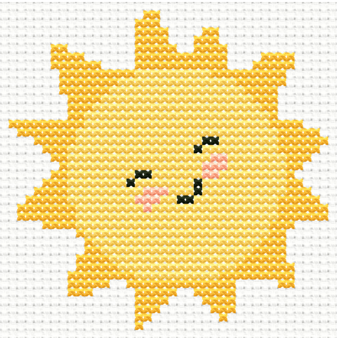 Free Little Sun - PDF Cross Stitch Pattern