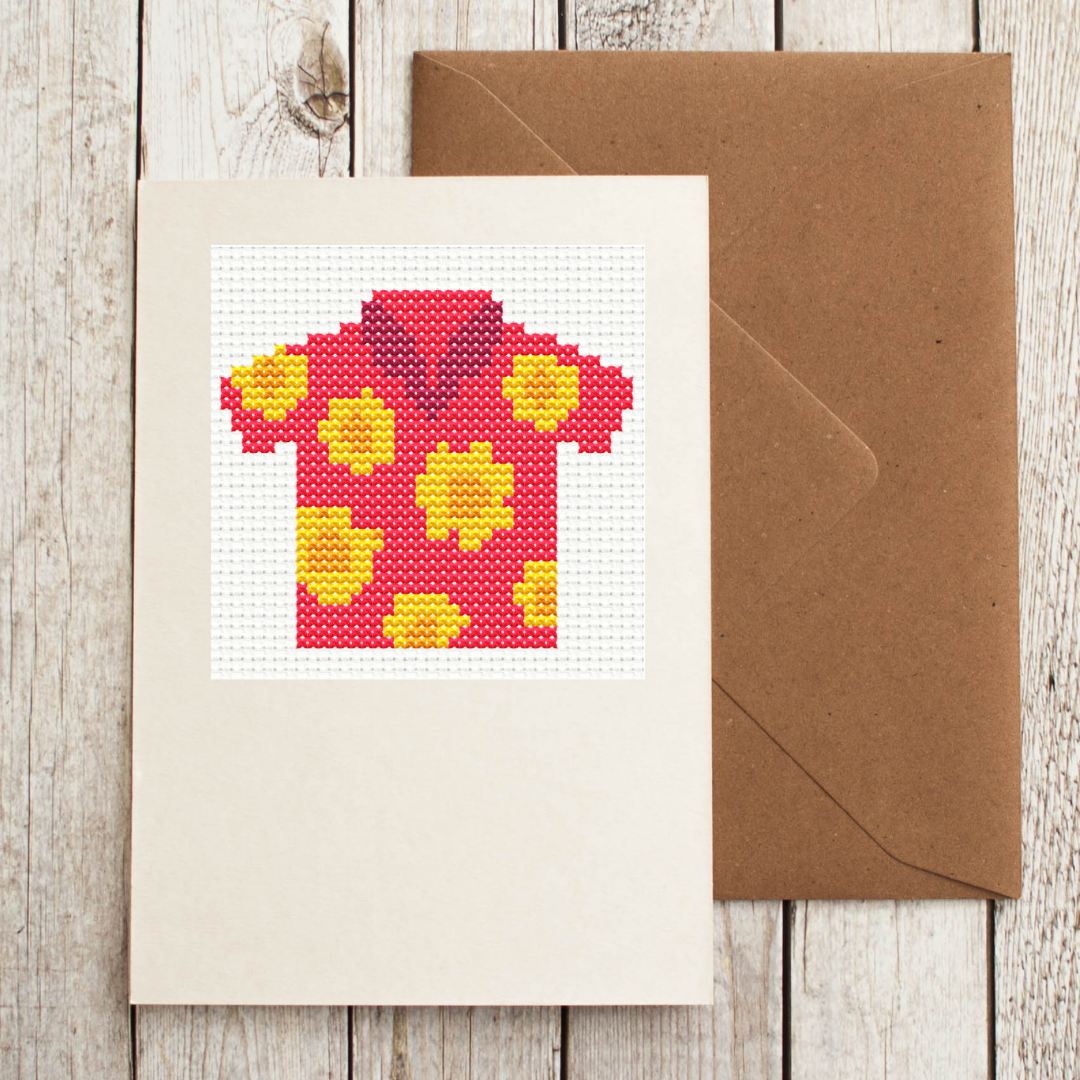 Free Red Summer Shirt - PDF Cross Stitch Pattern