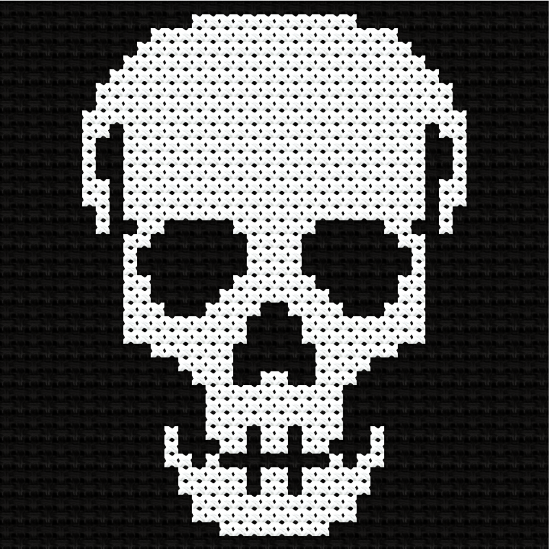 Free Skull - PDF Cross Stitch Pattern