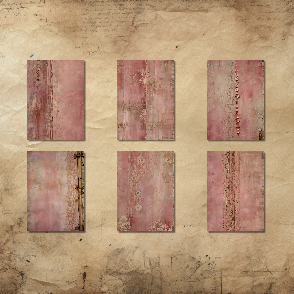 Pastel Pink Scrapbook Paper