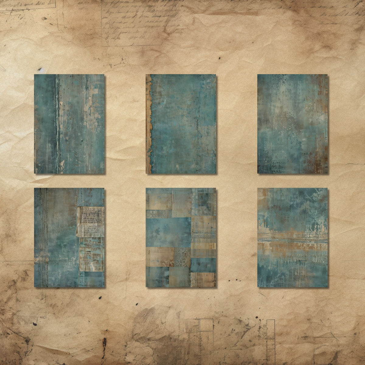 Pastel Blue Scrapbook Paper
