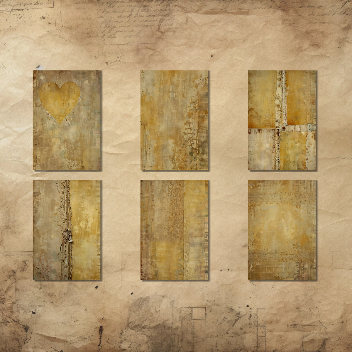 Pastel Yellow Junk Journal Background