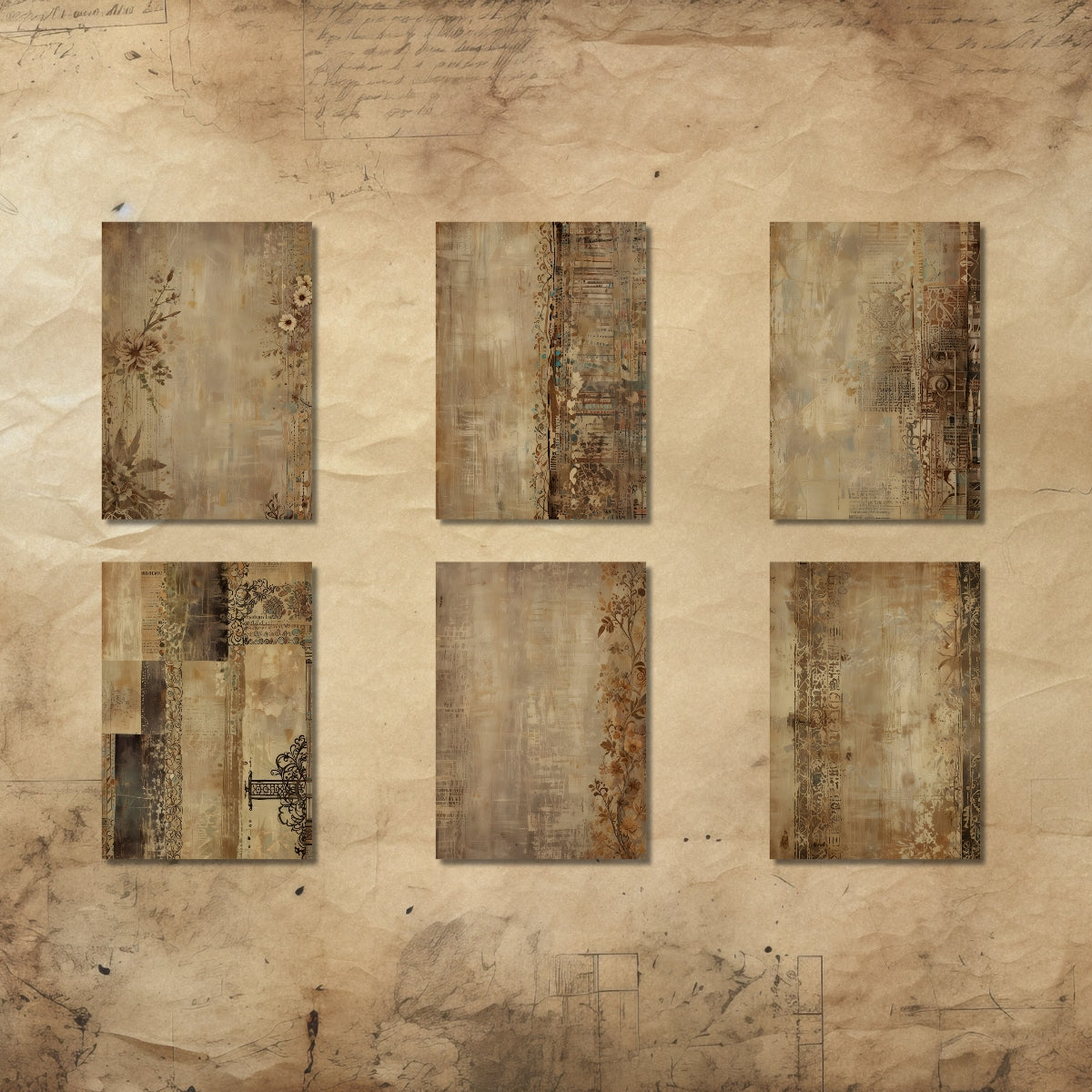 Neutral scrapbook paper