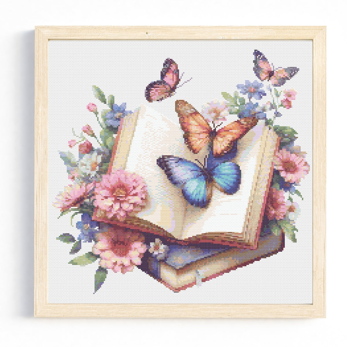 Open Book Cross Stitch Pattern