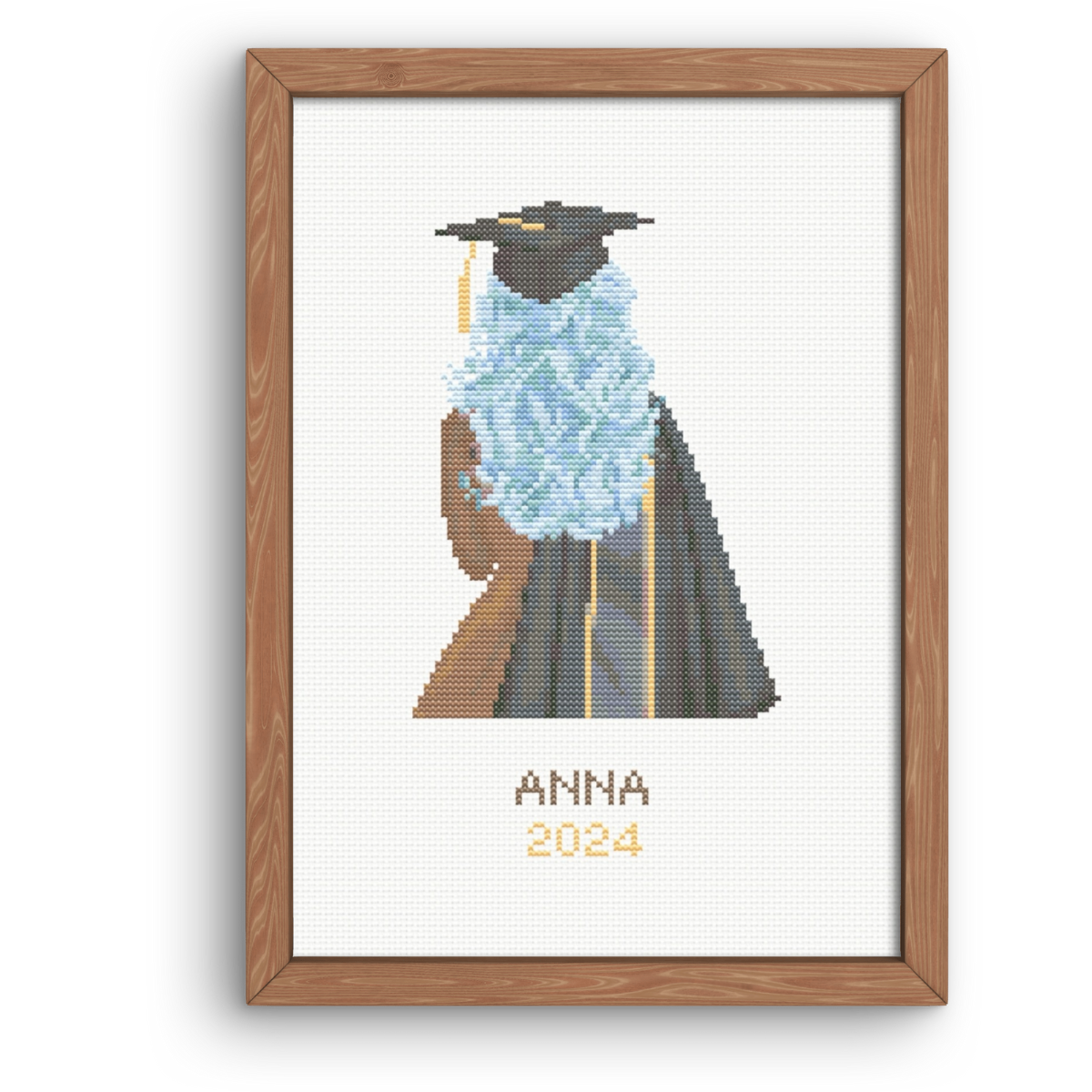Graduation Girl 1 Cross Stitch Pattern
