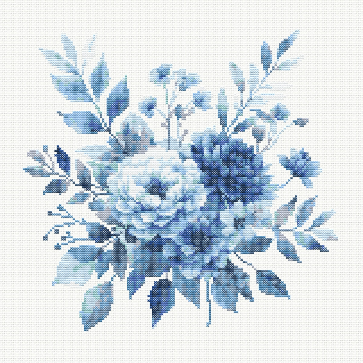 Flower cross stitch