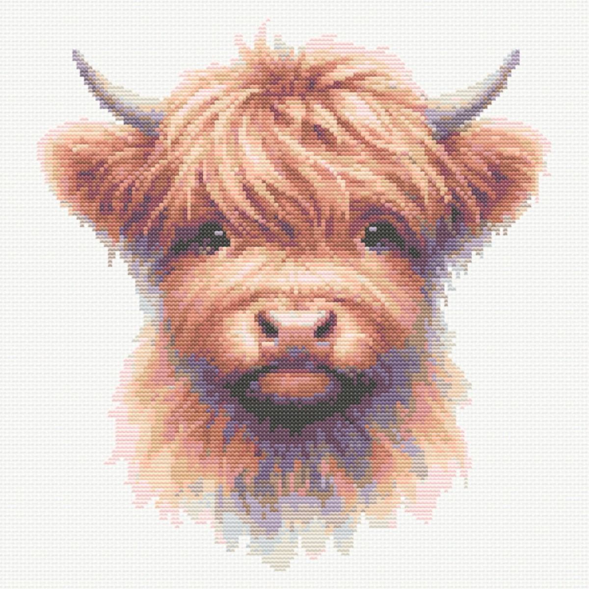 Highland Cow Cross Stitch