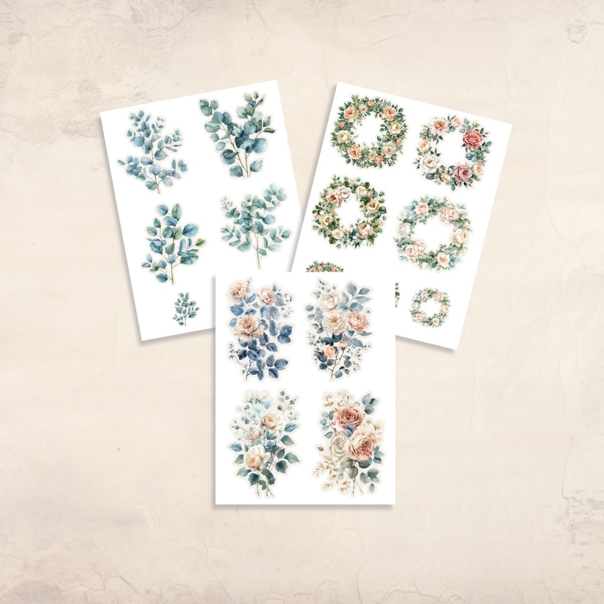 Vintage Rose Fussy Cuts