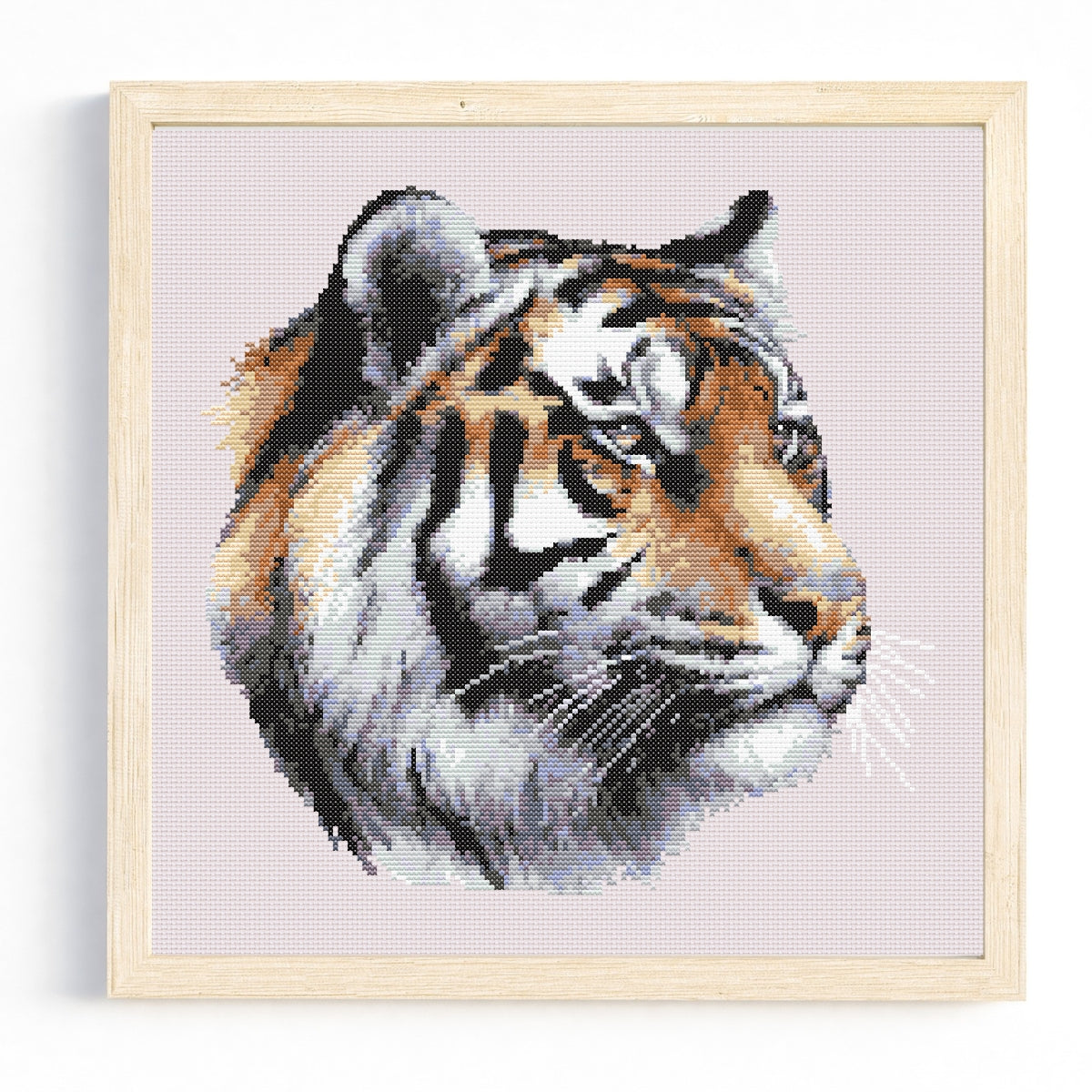 Tiger Portrait Cross Stitch Pattern