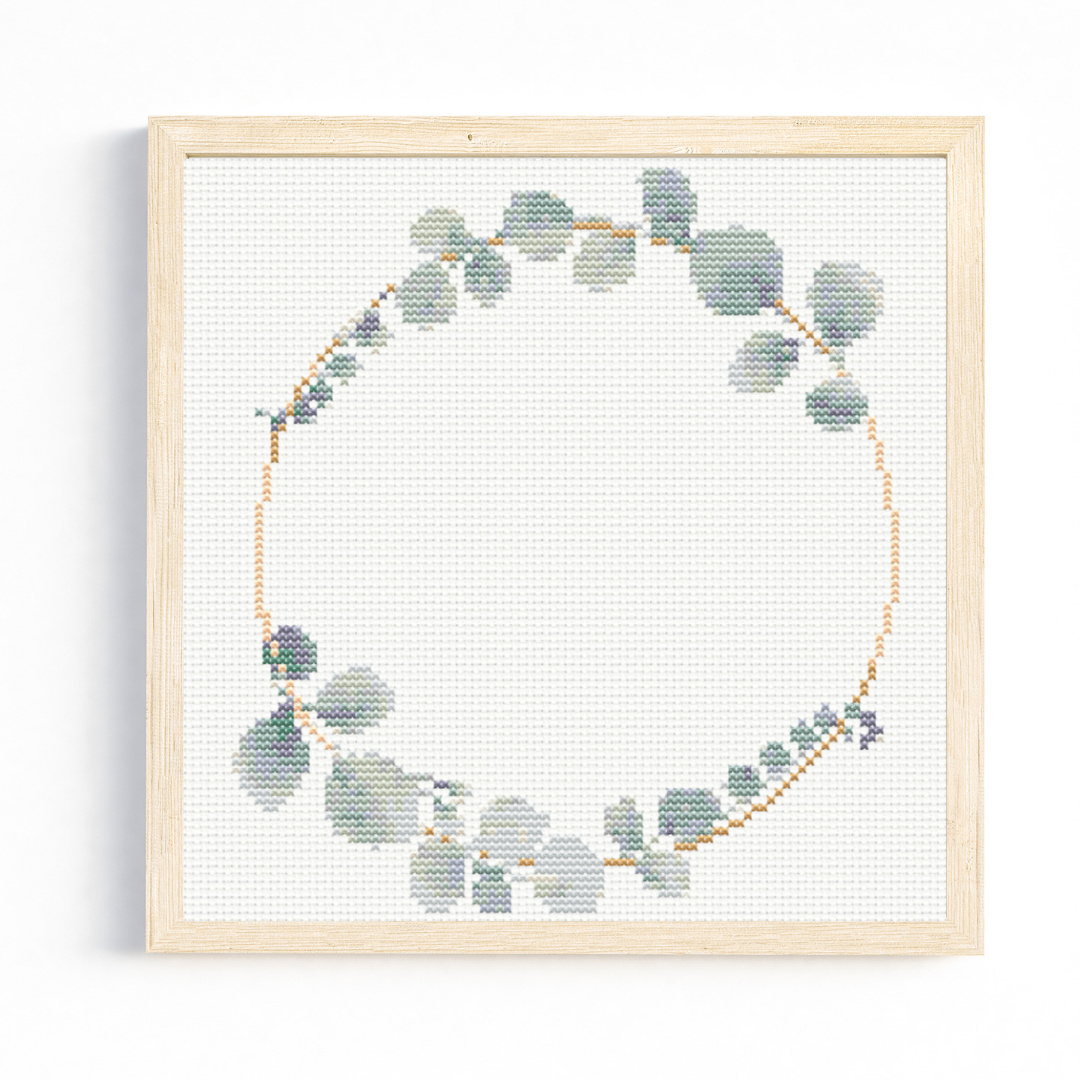 Leaf Wreath 2 Cross Stitch Pattern
