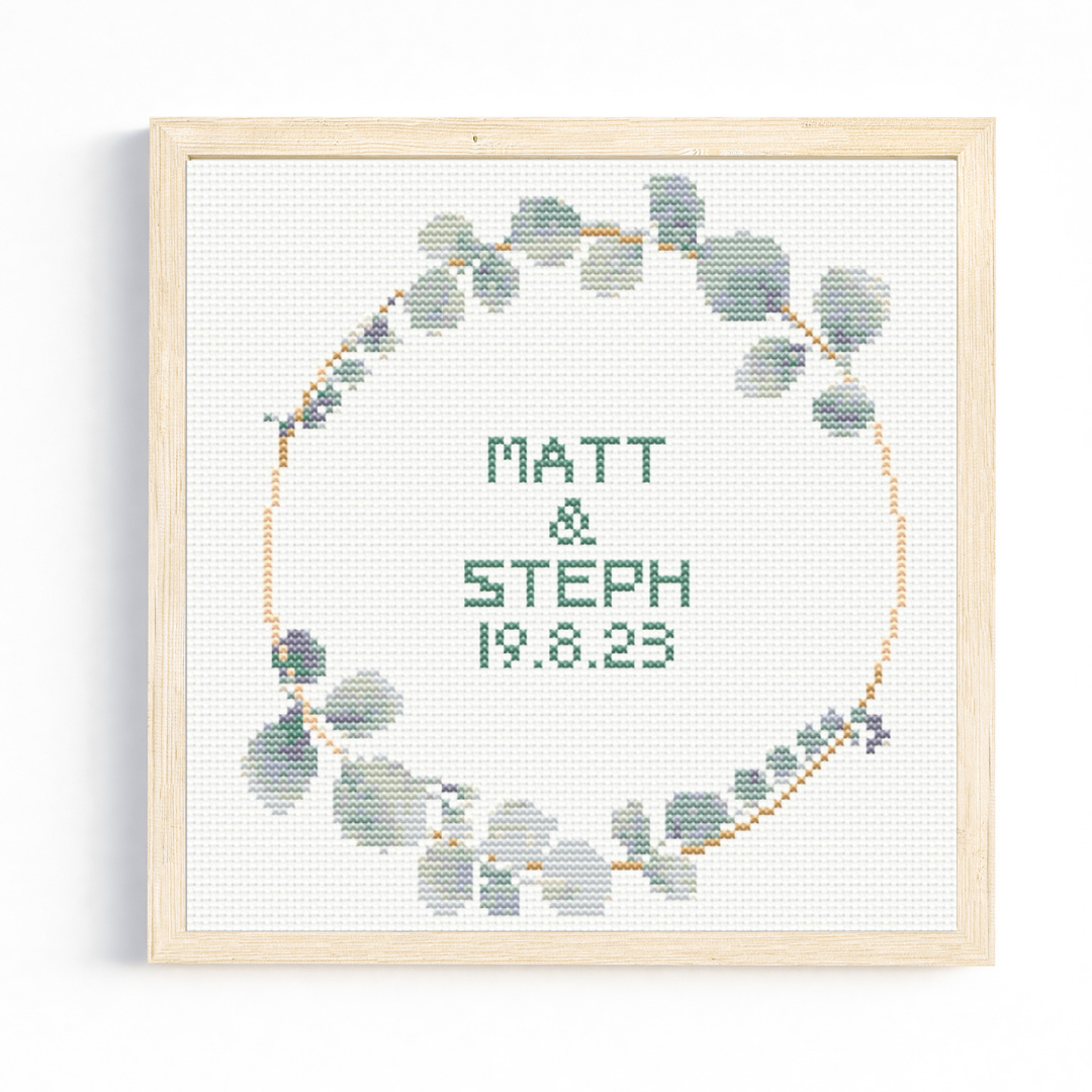 Leaf Wreath 2 Cross Stitch Pattern