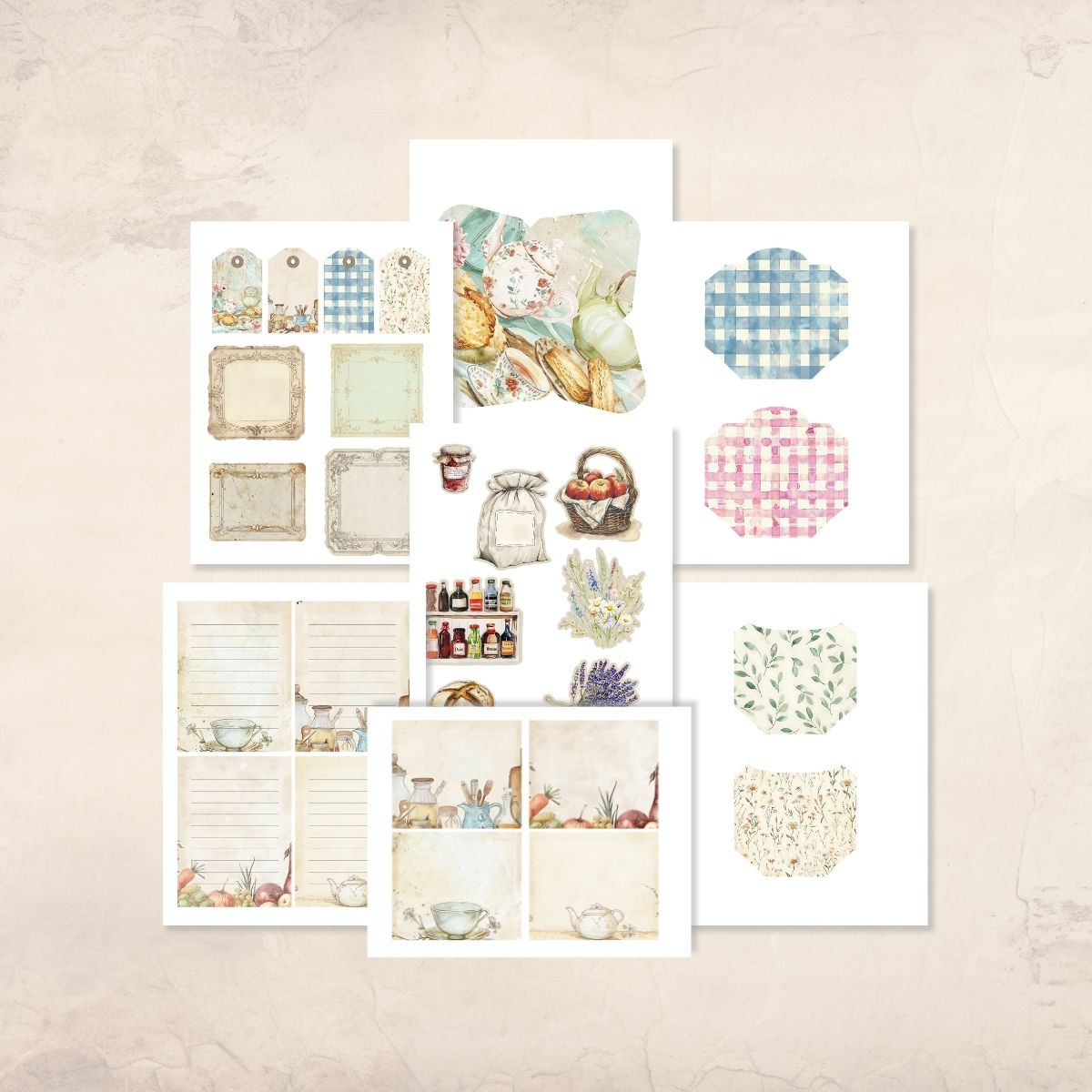 Sunday in the Cottage Kitchen Junk Journal Kit