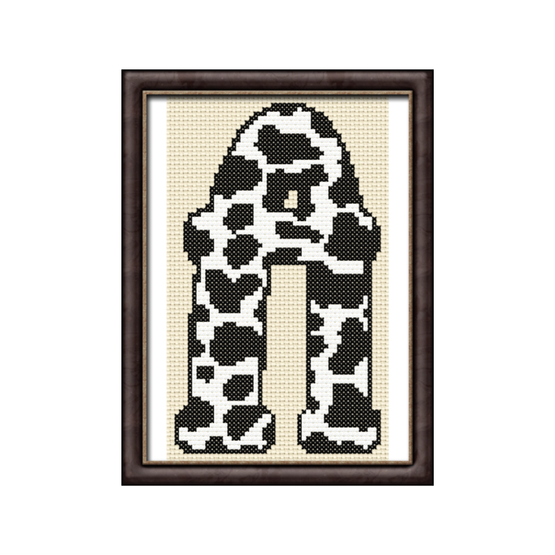 Cow Print A Monogram Cross Stitch Pattern