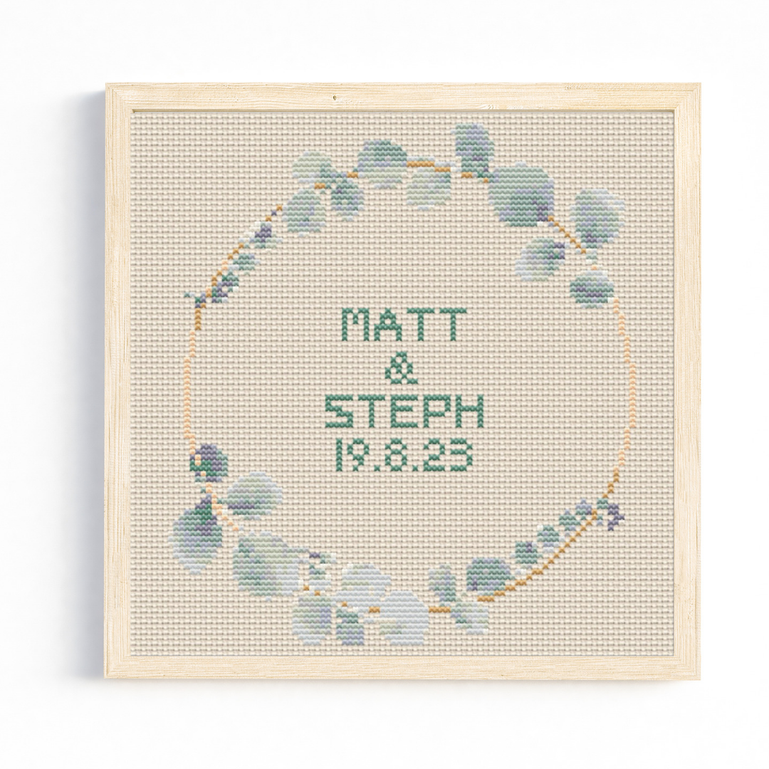 Leaf Wreath 2 Cross Stitch Pattern