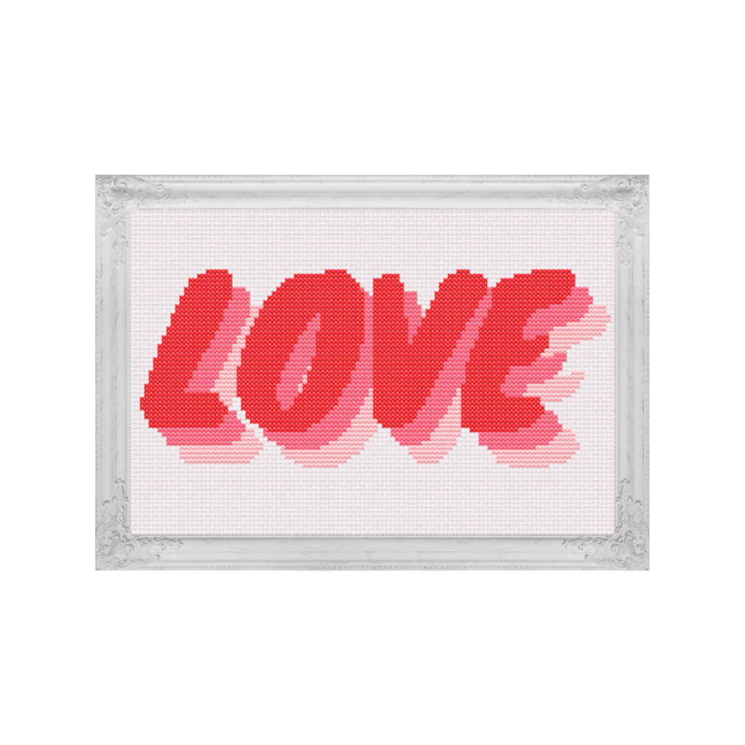 Love Echo Cross Stitch Pattern