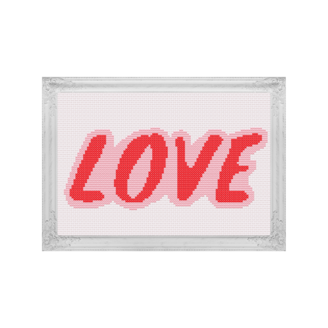 Love Cross Stitch Pattern