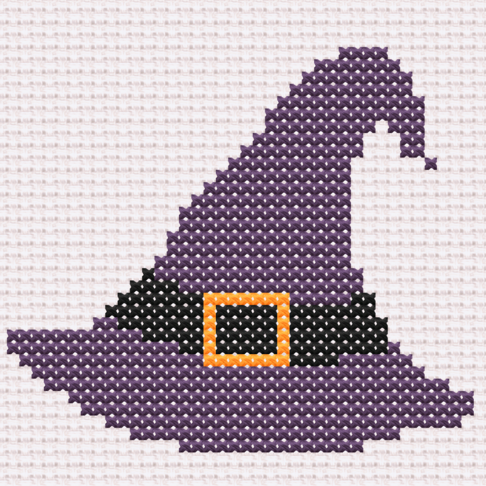 Free Witches Hat - PDF Cross Stitch Pattern