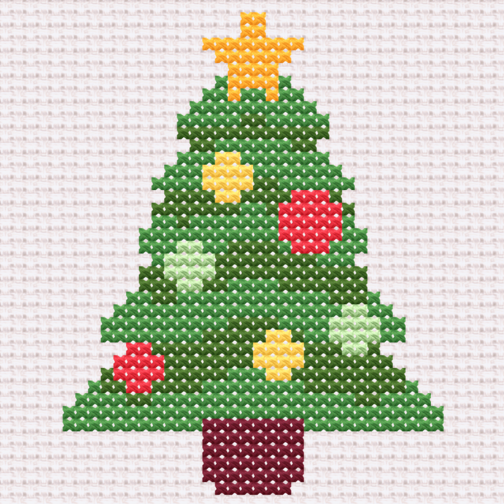 Free Christmas Tree - PDF Cross Stitch Pattern