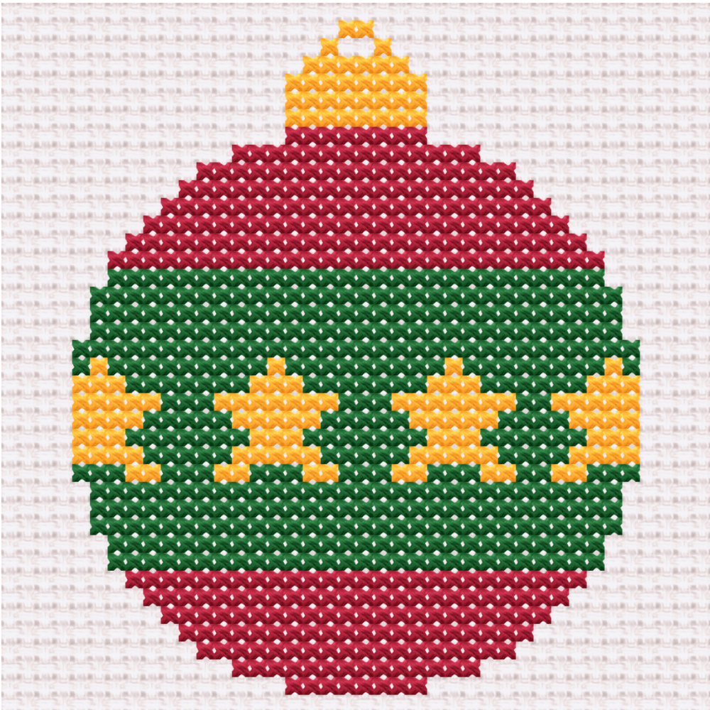 Free Christmas Bauble - PDF Cross Stitch Pattern