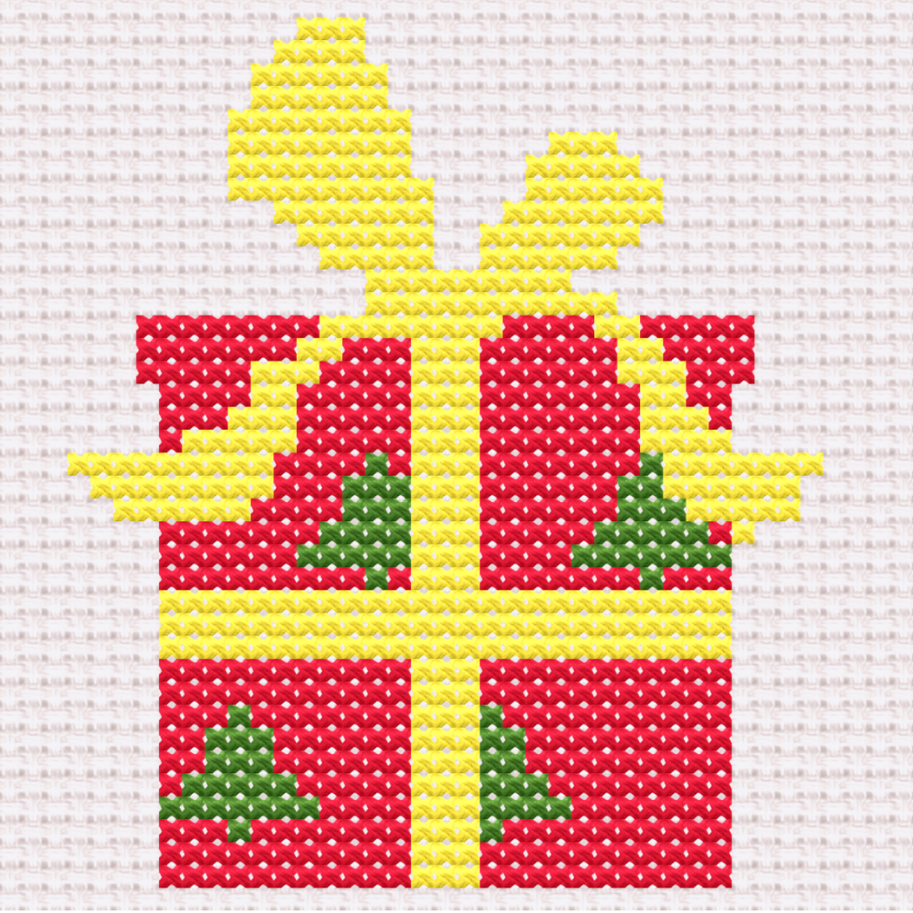 Free Christmas Present - PDF Cross Stitch Pattern