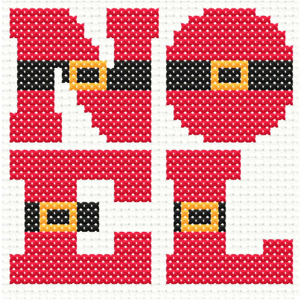 Free Mini Christmas Noel - PDF Cross Stitch Pattern