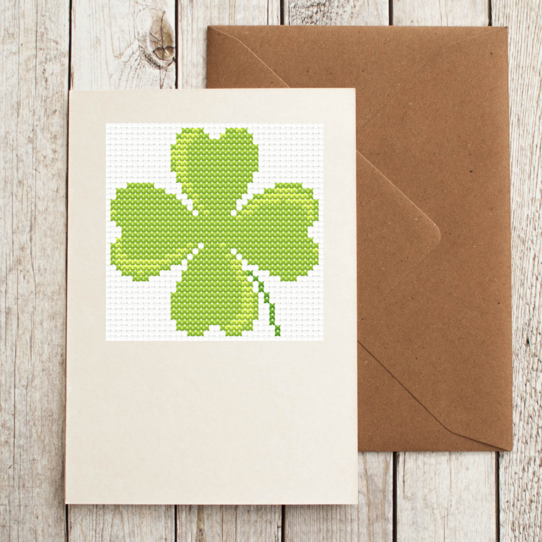 Free Four Leaf Clover - PDF Cross Stitch Pattern