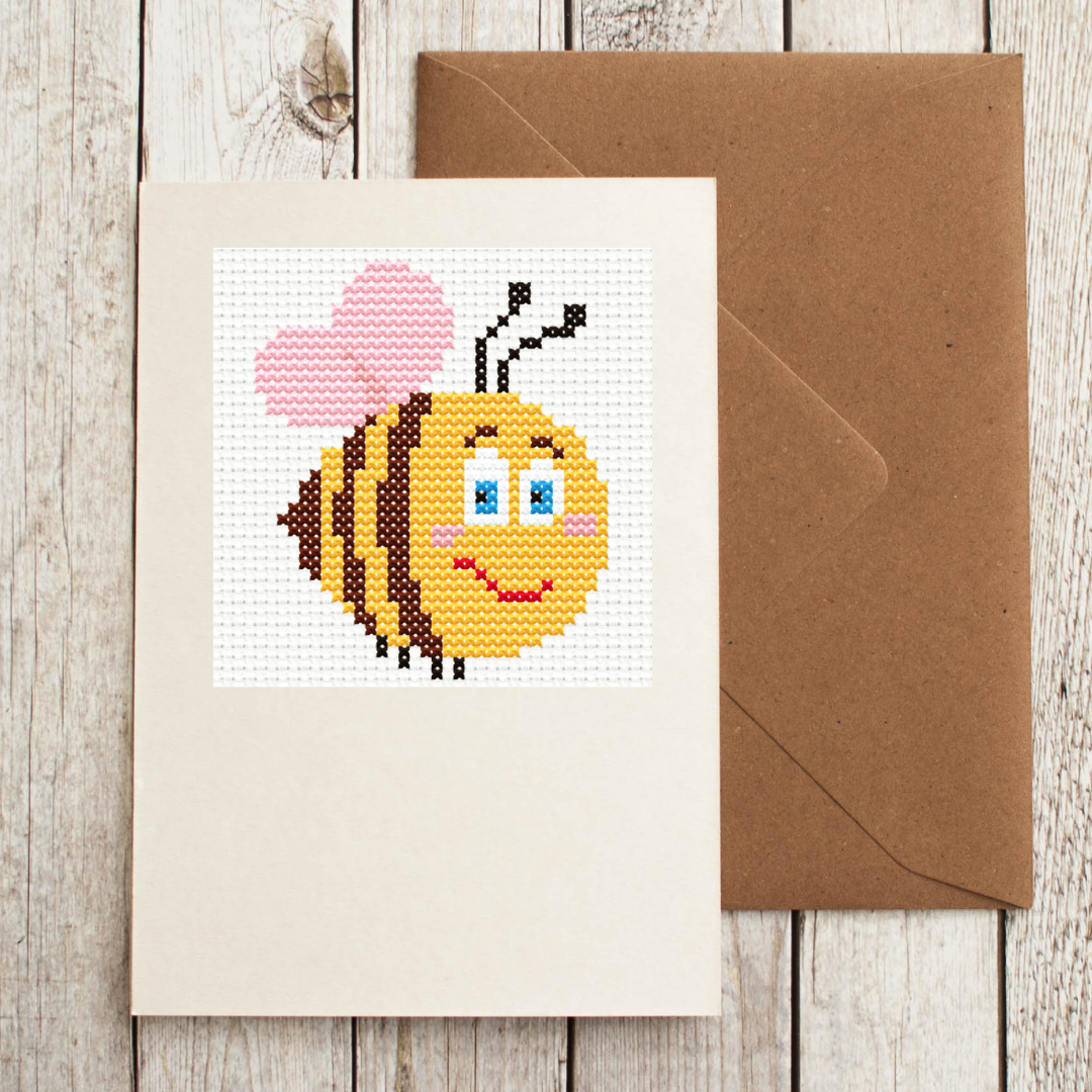 Free Cute Bee - PDF Cross Stitch Pattern