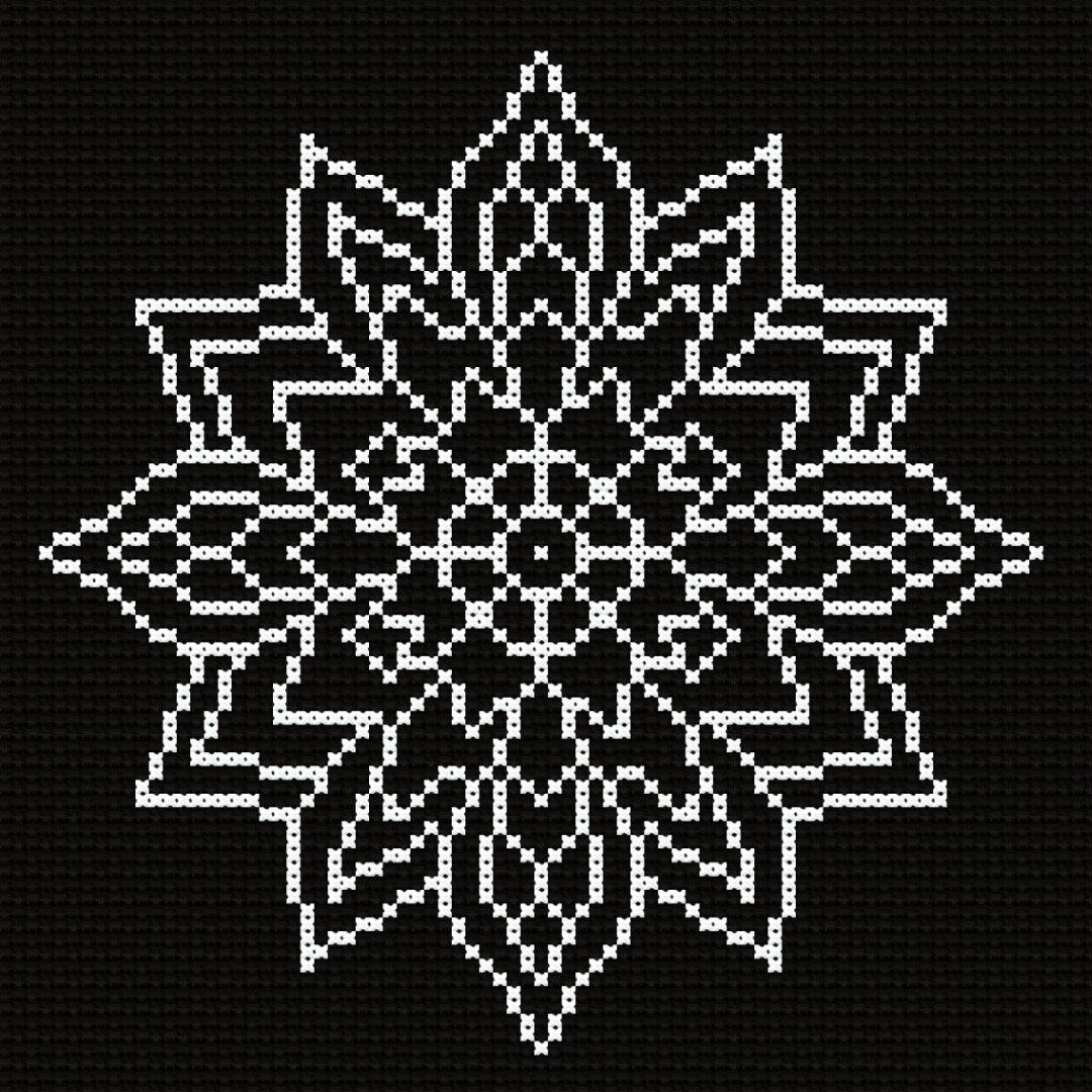 Mandala Cross Stitch Pattern