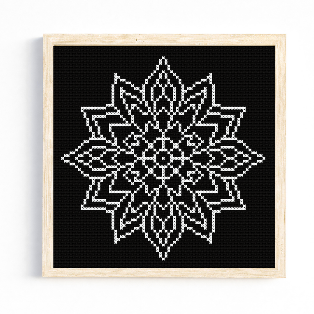 Mandala Cross Stitch Pattern