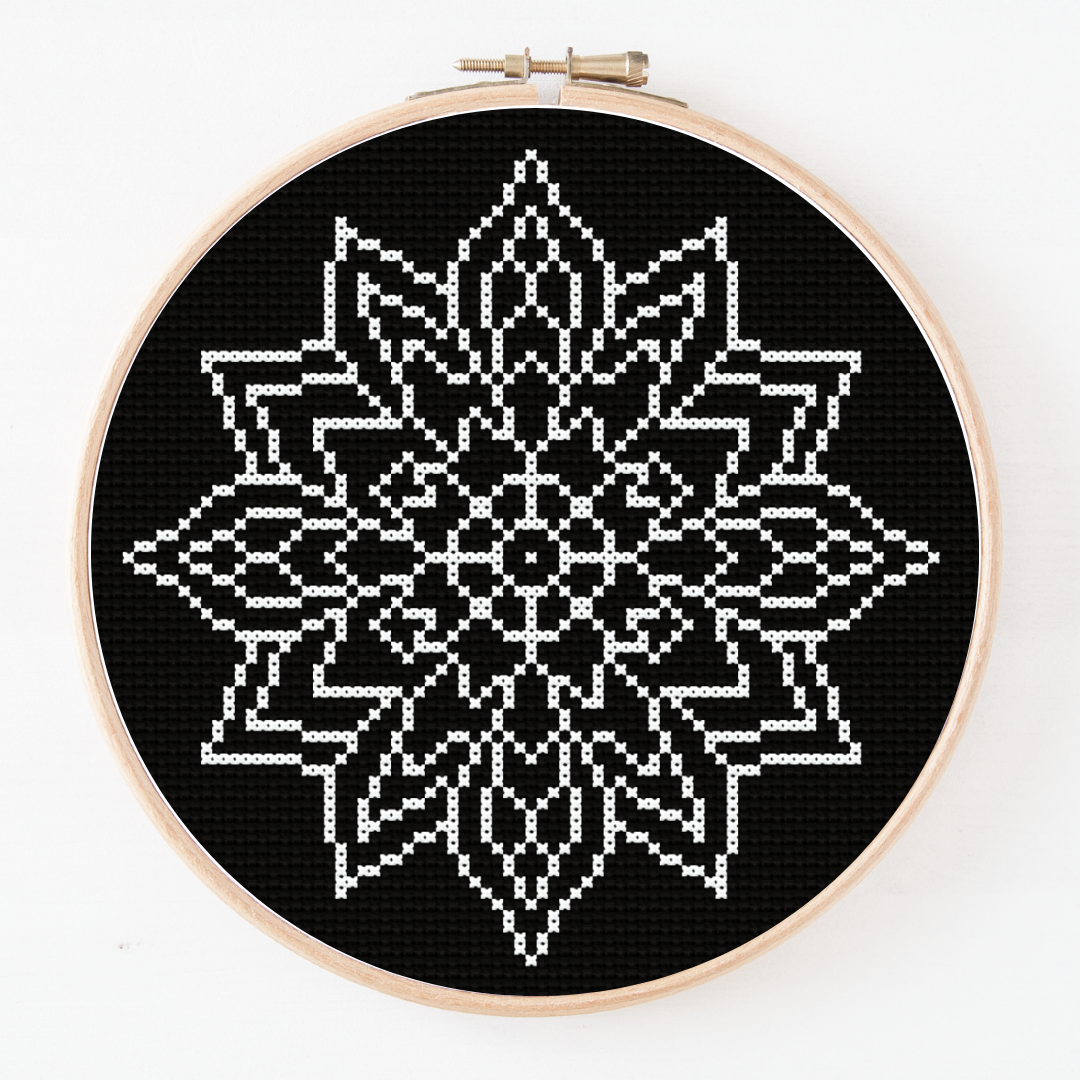 Mandala Cross Stitch Pattern