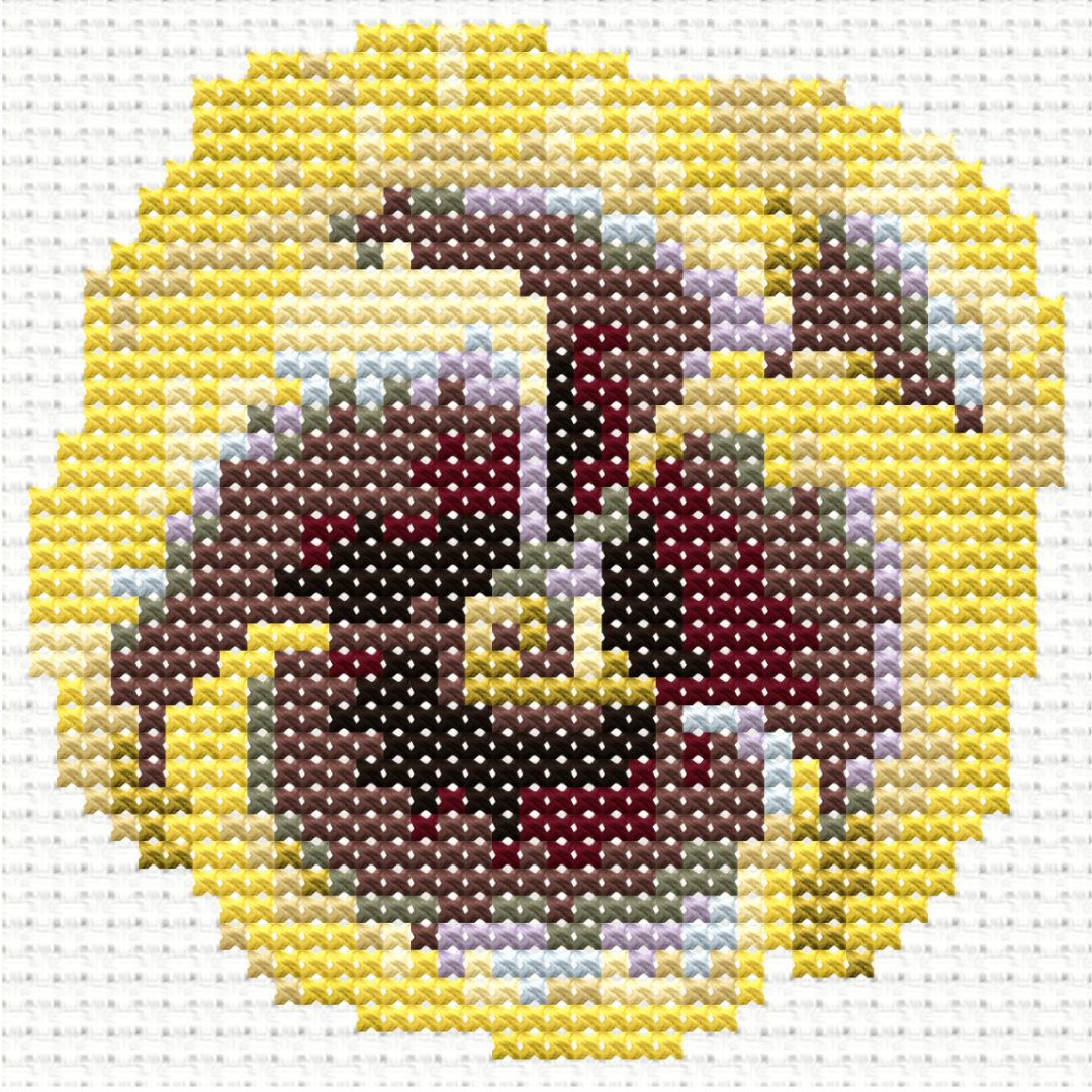 Free Yellow Pansy - PDF Cross Stitch Pattern