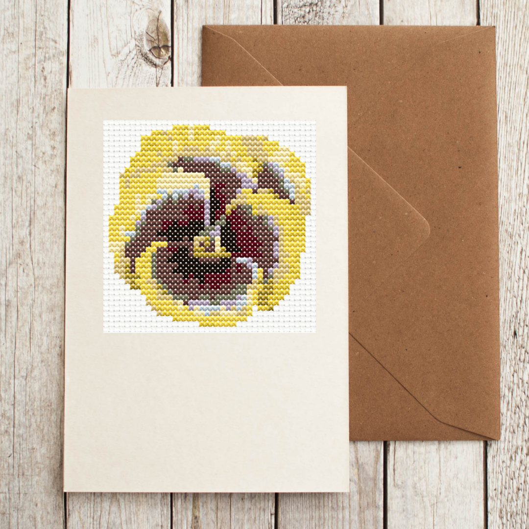 Free Yellow Pansy - PDF Cross Stitch Pattern