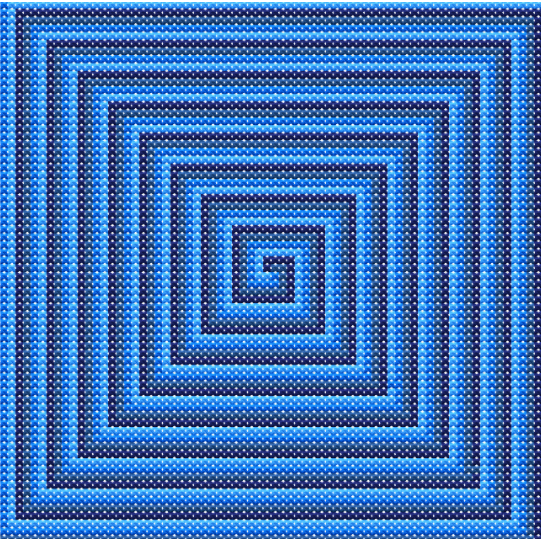 Geometric Swirl Cross Stitch Pattern