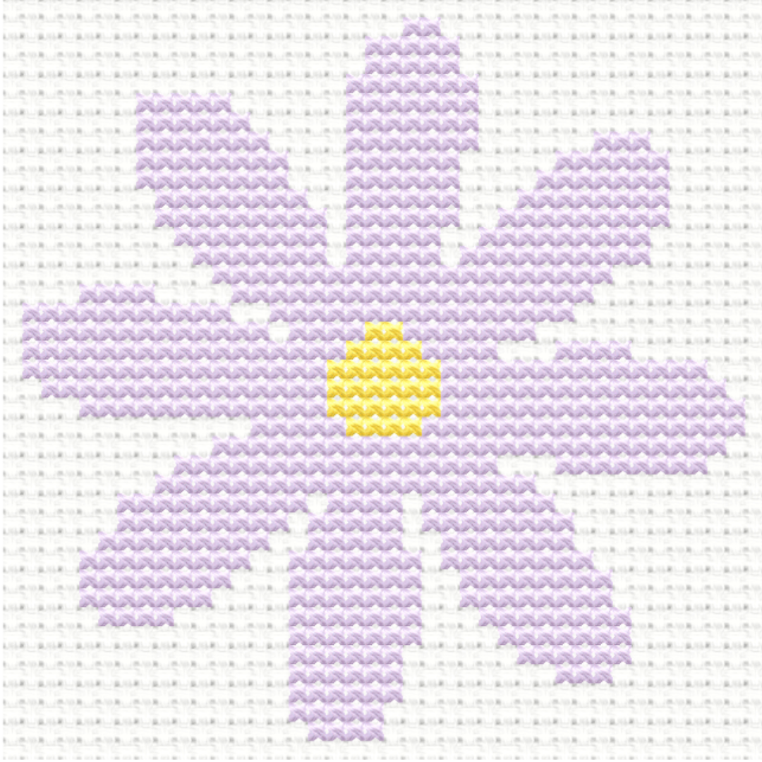 Free Simple Flower - PDF Cross Stitch Pattern