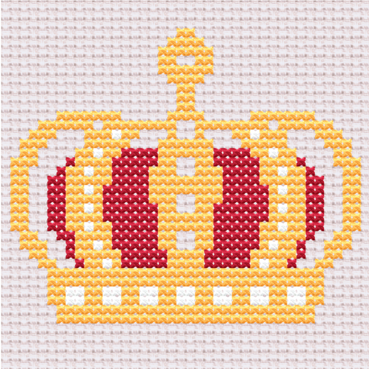 Free Simple Crown - PDF Cross Stitch Pattern 