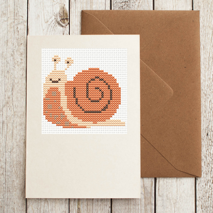 Free Cute Little Snail - PDF Cross Stitch Pattern 