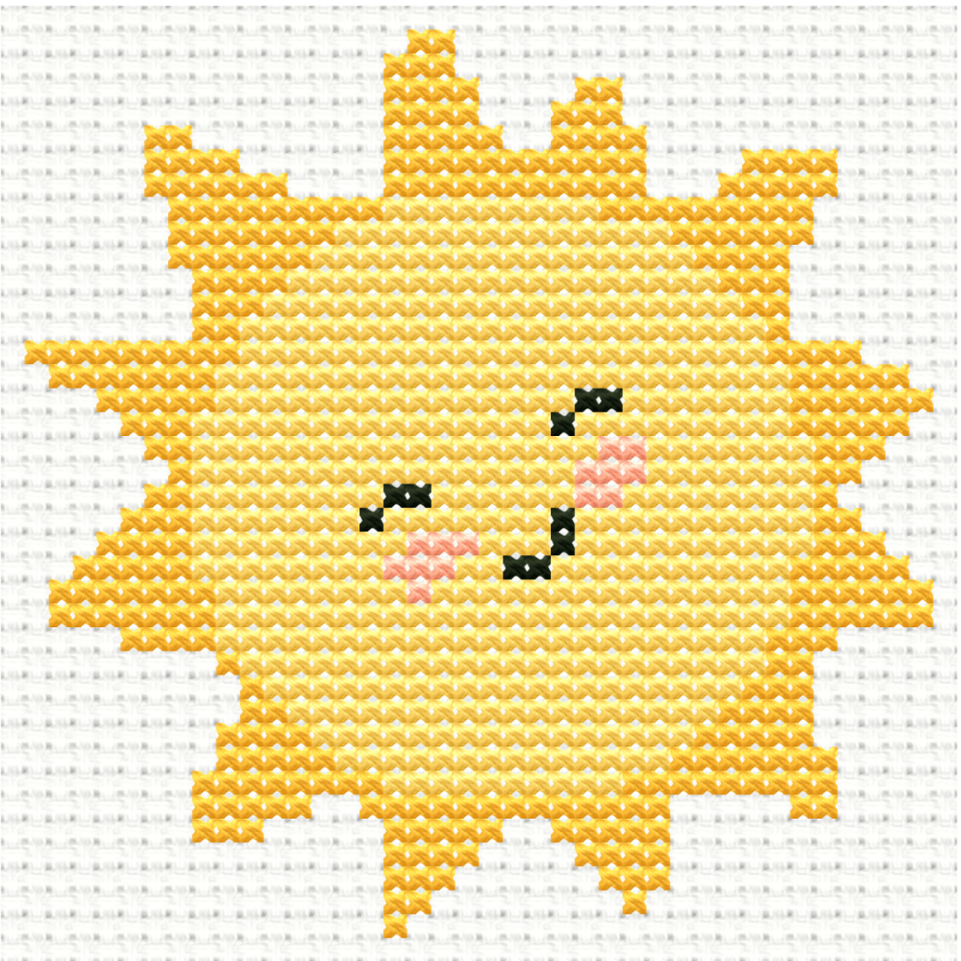 Free Little Sun - PDF Cross Stitch Pattern 