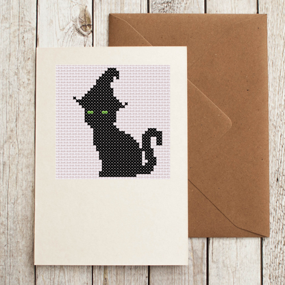 Free Witches Cat - PDF Cross Stitch Pattern 