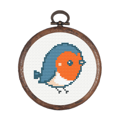 Free Simple Robin - PDF Cross Stitch Pattern 