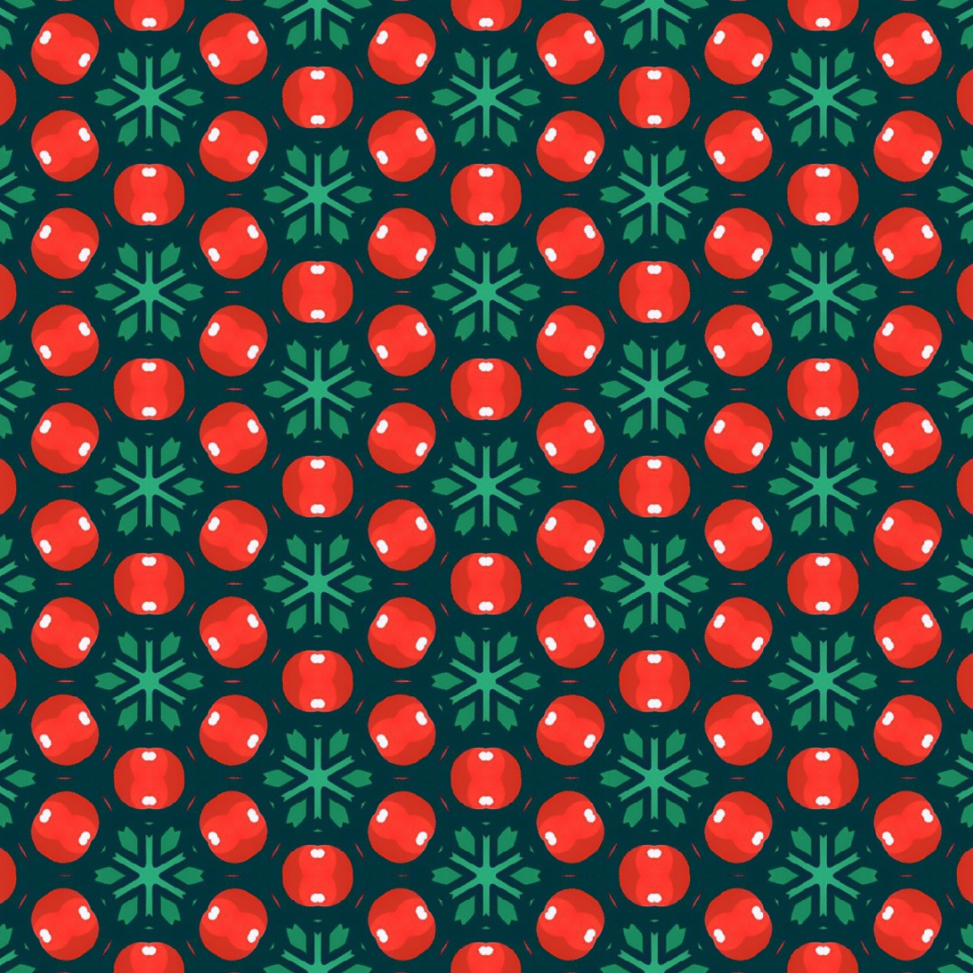 Red & Green Abstract Seamless Pattern 81.0 - Printable Scrapbook Paper