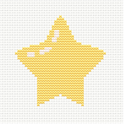 Free Simple Star - PDF Cross Stitch Pattern