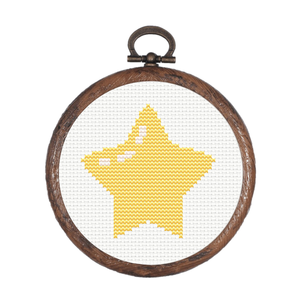 Free Simple Star - PDF Cross Stitch Pattern – Craft Bazaar