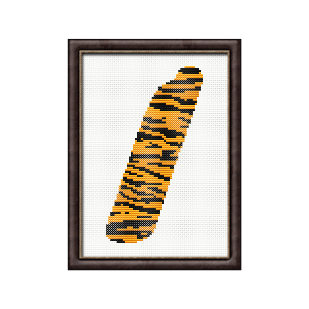 Tiger Print I Monogram Cross Stitch Pattern