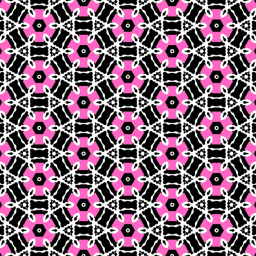 Pink, Black & White Abstract Seamless Pattern 93.0 - Printable Scrapbook Paper
