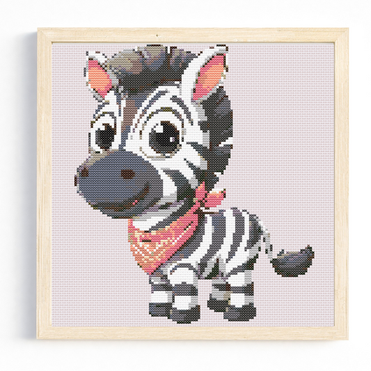 Cute Zebra Cross Stitch Pattern