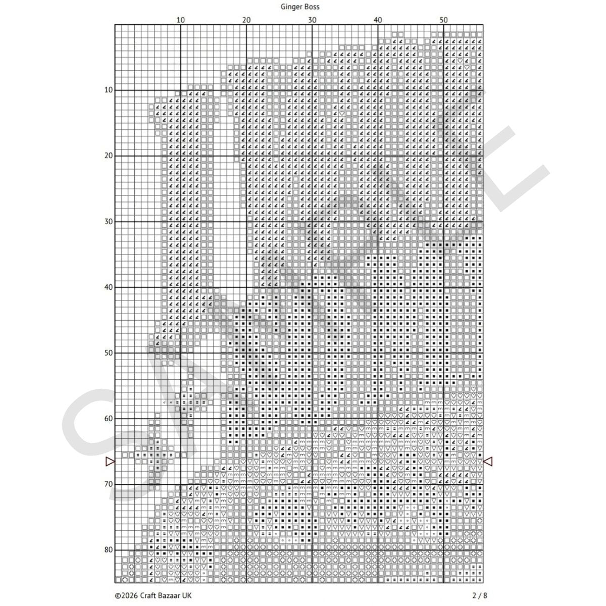 I Work Hard So My Cat Can Ignore Me – Funny Ginger Cat Cross Stitch Pattern