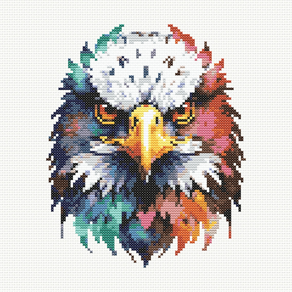 Bright Eagle Cross Stitch 