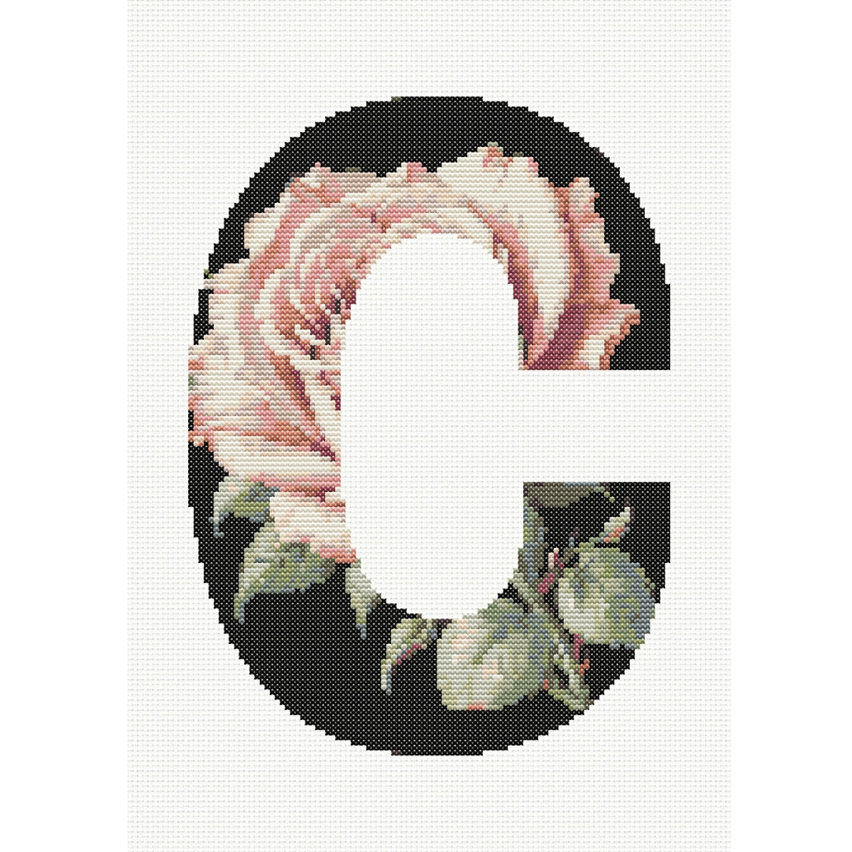 C Monogram Cross Stitch 