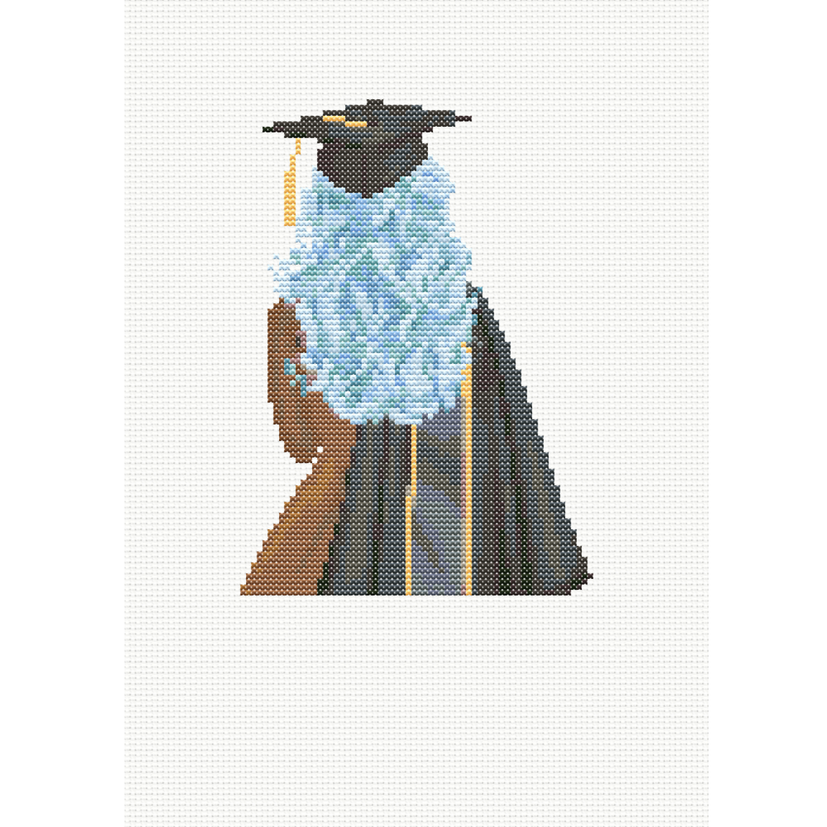 Graduation Girl 1 Cross Stitch Pattern